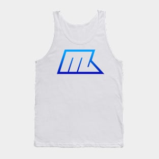 Scorpio Blue Gradient Outline Tank Top